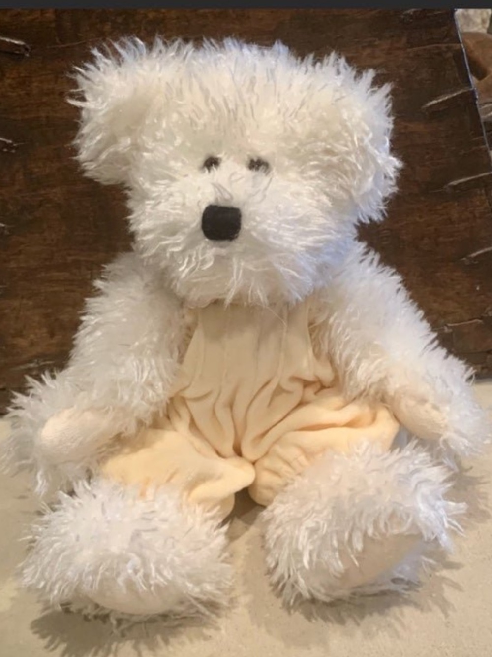 Vintage Boyds Bear Winnie Wuzzwhite Plush White Bear